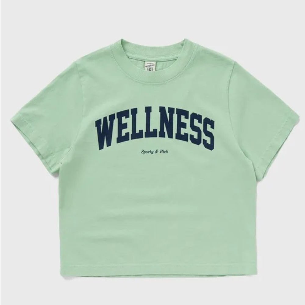 Sporty & Rich Light Green Wellness Tee
